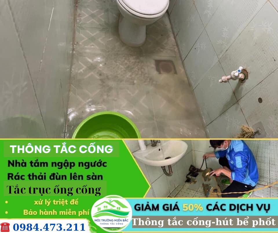 Xử lý tắc nghẽn sàn và bồn cầu
